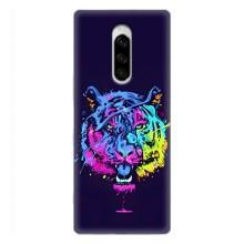 Силиконовый бампер с картинкой животных для Sony Xperia 1 – Тигр-Арт
