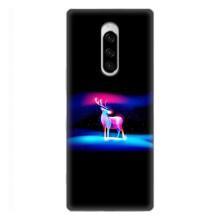 Силиконовый бампер с картинкой животных для Sony Xperia 1 – Яркий олень