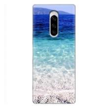Силиконовый чехол с КАРТИНКАМИ лето для Sony Xperia 1 (AlphaPrint) (Море)