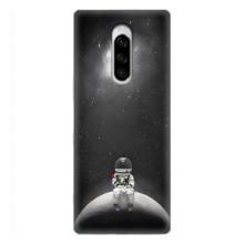 Силиконовый Чехол с принтом "Космонавты" на Sony Xperia 1 – Космонавт романтик