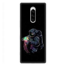 Силиконовый Чехол с принтом "Космонавты" на Sony Xperia 1 – В руках земля
