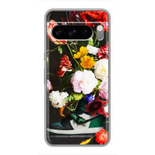 Брендновые Чехлы для Sony Xperia 10 VII - (PREMIUMPrint) (Nike цветы)