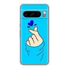 Чохол (Знак сердечка) для Sony Xperia 10 VII (Сердечко на синоьому)