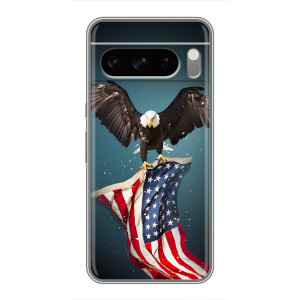 Чехол Флаг USA для Sony Xperia 10 VII – Орел и флаг