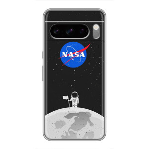 Силиконовый бампер с принтом "Наса" на Sony Xperia 10 VII – Космонавт NASA