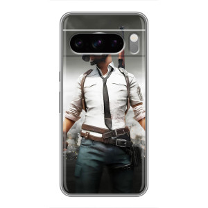Силиконовый чехол с картинкой "Герой Pubg" на Sony Xperia 10 VII – Пабг