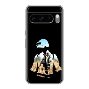 Силиконовый чехол с картинкой "Герой Pubg" на Sony Xperia 10 VII – Пубг мен