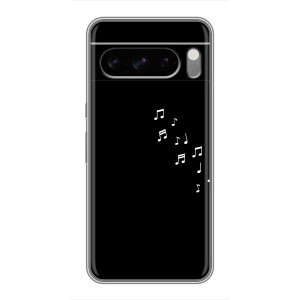 Чохол з картинками на чорному фоні для Sony Xperia 10 VII – Ноти