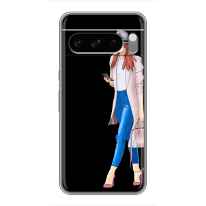 Чехол с картинкой Модные Девчонки Sony Xperia 10 VII (Девушка со смартфоном)