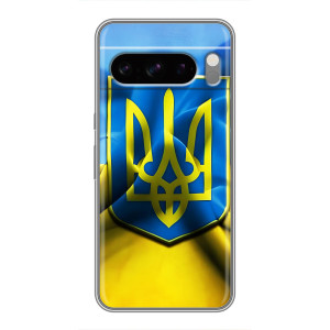 Чехол с картинкой (Патриотический ГЕРБ) на Sony Xperia 10 VII (Герб и Флаг Украины)