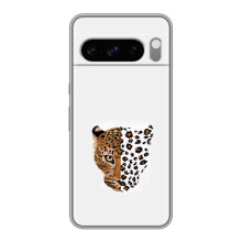 Чохол з леопардовим принтом на Sony Xperia 10 VII – Леопард на білому