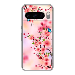 Чехол с принтом САКУРЫ на Sony Xperia 10 VII – Бабочки на сакуре