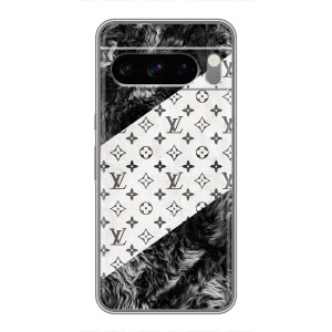 Чехол Стиль Louis Vuitton на Sony Xperia 10 VII – LV на белом