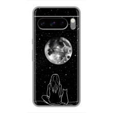 Чехол с рисунком кот на Sony Xperia 10 VII (Девушка с котом)