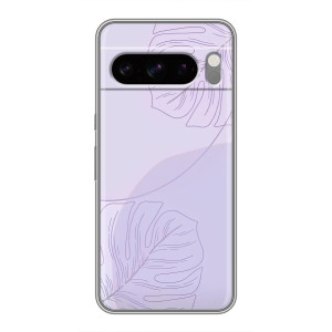 Чохол квітковий дизайн для Sony Xperia 10 VII – Монстера фіолетова