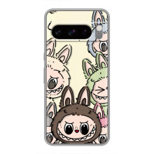 Чехол с Лабубу на Sony Xperia 10 VII (Коллаж Лабубу)