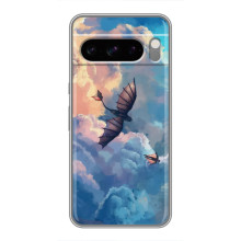 Чехол с принтом дракон Беззубик для Сони Эксперия 10 Седьмое – Беззубик в небе