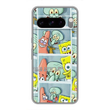 Силиконовый чехол Спанч Боб на Сони Эксперия 10 Семь (Фото-БоБ)