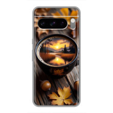 Чехол с уникальным дизайном «Осень с кофе» для Sony Xperia 10 VII – Тёмный кофе