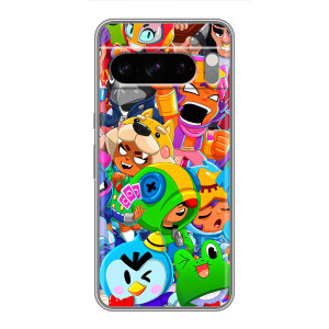 Силиконовый Чехол на Sony Xperia 10 VII с картинкой Brawl Stars (Brawl-Stars)