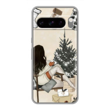 Рождественские, Праздничные Чехлы для Со́ни Экспе́рия 10 VII – Девушка с елкой