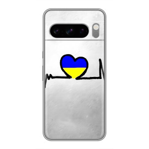 Силиконовый Чехол на Sony Xperia 10 VII (Я-Украина) – Украинская кардиограмма