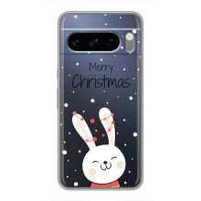 Зимние Чехлы для Со́ни Экспе́рия 10 VII - прозрачный фон – Рождественский заяц