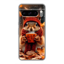 Печатный чехол «Зверята с кофе» для Sony Xperia 10 VII – Белка с кофе