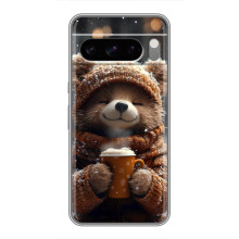 Печатный чехол «Зверята с кофе» для Sony Xperia 10 VII – Мишка с кофе