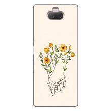 Чехлы для любимой на Сони Хпериа 10 (VPrint) (Руки любви)