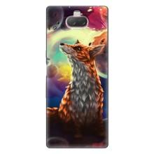 Чехлы с картинкой Лисички для Sony Xperia 10 (VPrint) (Лисица в космосе)