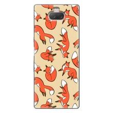 Чехлы с картинкой Лисички для Sony Xperia 10 (VPrint) (Лисички)