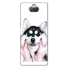 Чехлы с собаками для Sony Xperia 10 (VPrint) (Довольный Хаски)