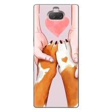 Чехлы с собаками для Sony Xperia 10 (VPrint) (Любовь к собакам)