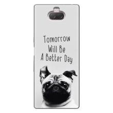 Чехлы с собаками для Sony Xperia 10 (VPrint) (Смешной Мопс)