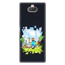 Чехол Майнкрафт на Sony Xperia 10 (AlphaPrint) Minecraft (персонажи Minecraft)