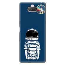 Чехол NASA для Sony Xperia 10 (AlphaPrint) (Мальчик в шлеме)