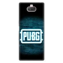 Чехол PUBG для Сони Хпериа 10 (AlphaPrint) (Лого PUBG)