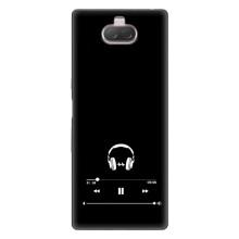 Чохол з картинками на чорному фоні для Sony Xperia 10 – Плеєр