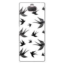 Чехол с птицами на Sony Xperia 10 (VPrint) (Ласточки)