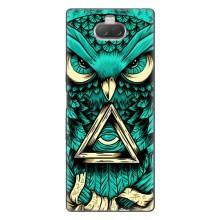 Чехол с птицами на Sony Xperia 10 (VPrint) (Сова с глазом)