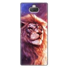 Чехол со Львом для Sony Xperia 10 (VPrint) (Красочный Лев)
