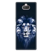 Чехол со Львом для Sony Xperia 10 (VPrint) (Синий Лев)