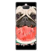 Чехол (ТПУ) Милые собачки для Sony Xperia 10 – Смешной Мопс