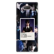 Чехлы Венсдей на Sony Xperia 10 Уэнсдей (AlphaPrint) (коллаж Уэнздей)