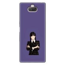 Чехлы Венсдей на Sony Xperia 10 Уэнсдей (AlphaPrint) (Уэнздей в черном)