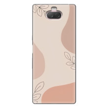 Чохол квітковий дизайн для Sony Xperia 10 – Кориневий фон