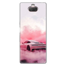 Чехол с авто Порше для Sony Xperia 10 – Розовый Порше