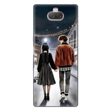 Чехол с дизайном Венздей 2 на Sony Xperia 10 – Уэнсдей и Тайлер