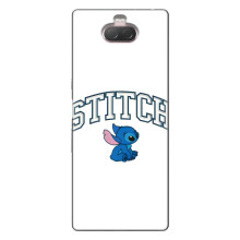 Чехол с принтом Стич на Sony Xperia 10 (Стич лого)